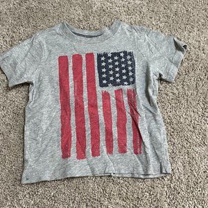 Gray Carter's Shirt with American Flag size 2T